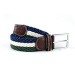 Tri Braided Belt Blue
