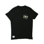 Acid Washed Round Neck Tee black