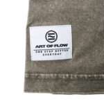 Acid Washed Round Neck Tee darkkhaki - Image 3