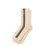 Business Socks Side Stripe Beige
