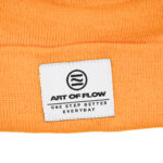 Heavy Knit Beanie Orange - Image 2