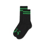 Rib Socks Happy Sad Black Green