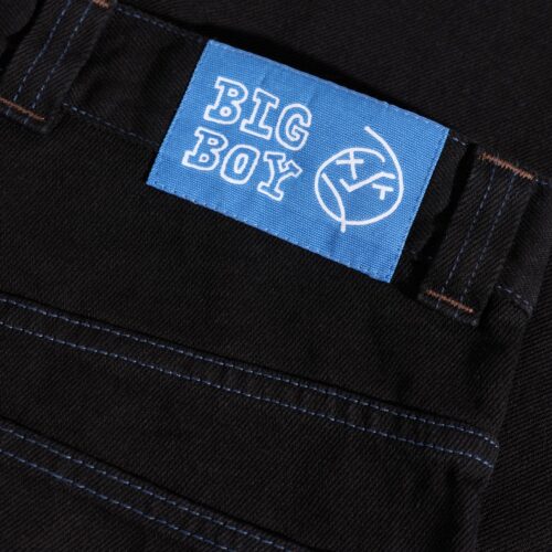 Big Boy Pants Black Blue Stitching - Image 2