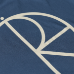 Contrast Tee Stroke Logo Grey Blue - Image 4