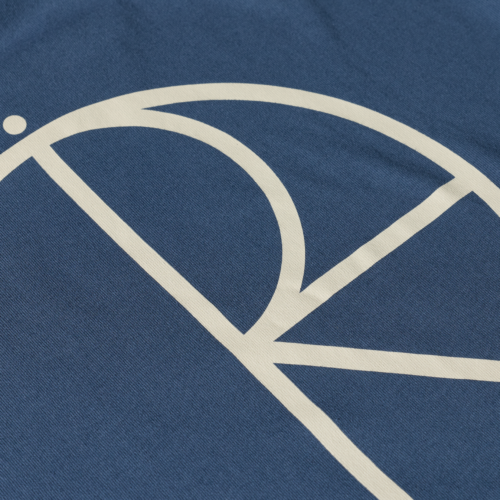 Contrast Tee Stroke Logo Grey Blue - Image 4