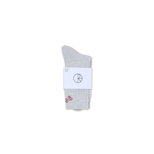 Large Rib Socks College Heather Grey - Image 3