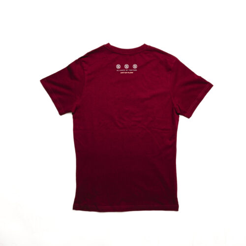 Round Neck Tee Burgundy - Image 2