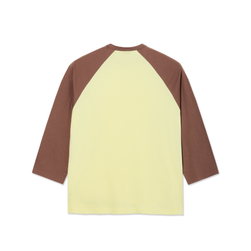 3/4 Sleeve Tee Cinnamon Light Yellow - Image 2