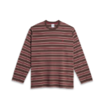 Steve LS Tee Stripe Brown Red